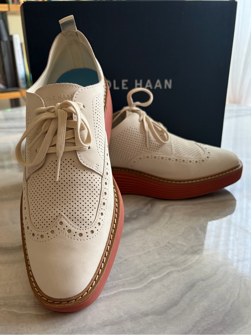 Cole Haan Women's ØriginalGrand Platform Wingtip Oxfords